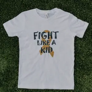 Fight like a kid shirt (white)