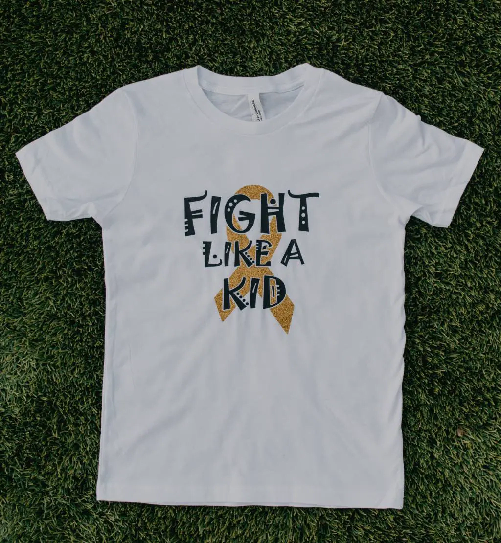 Fight like a kid shirt (white)